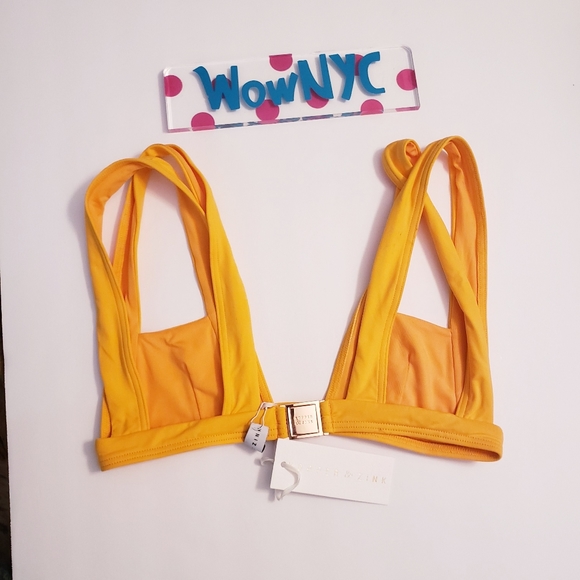 New KOPPER & ZINK Mango Sexy Cutout Bikini Top XS - Picture 6 of 8
